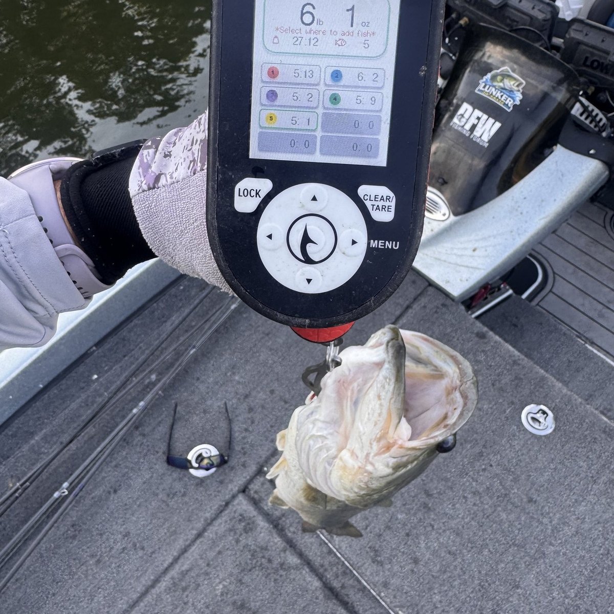 Largemouth Bass — 6 lbs 1 oz