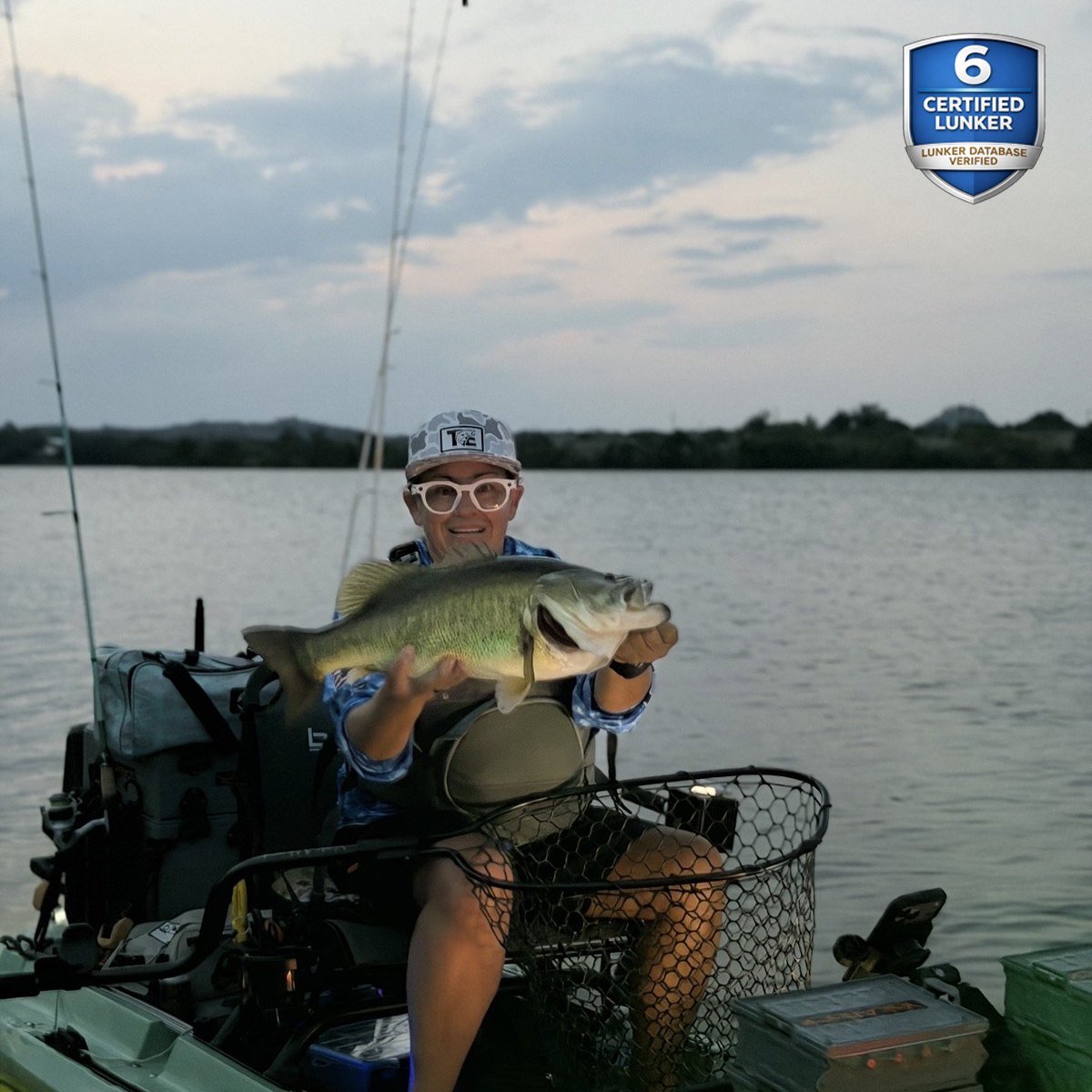 Largemouth Bass — 6 lbs 3 oz