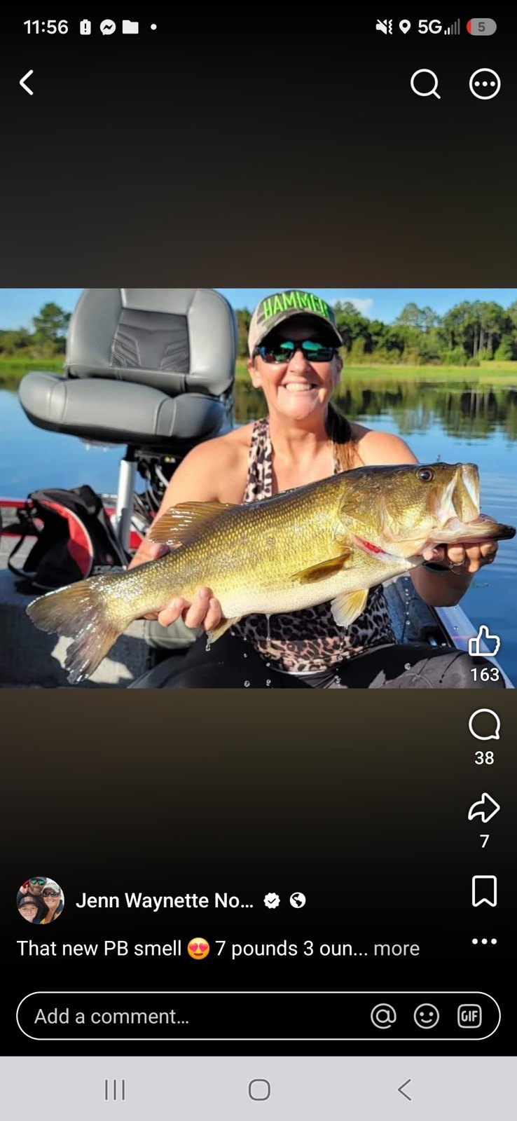 Largemouth Bass · 7 lbs 4 oz