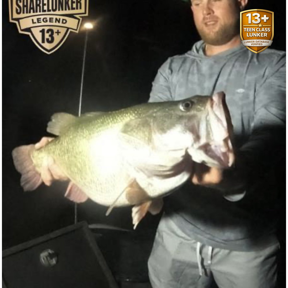 Largemouth Bass — 13 lbs 4 oz